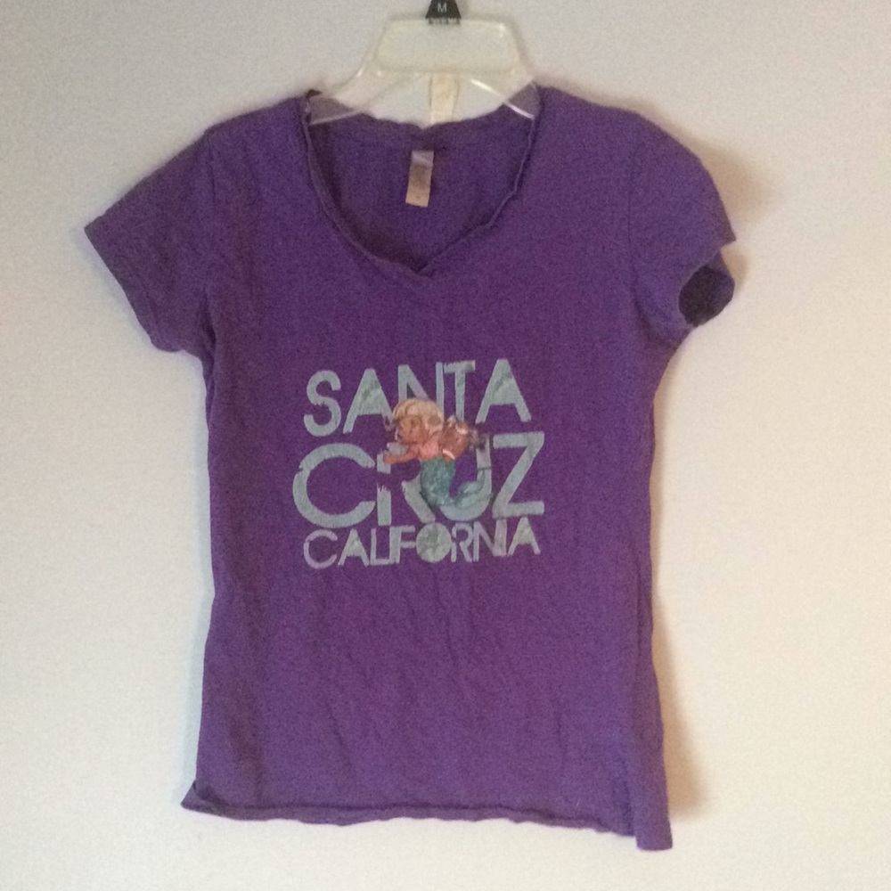 A purple shirt.